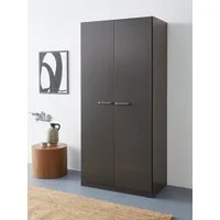 rauch Drehtürenschrank Kleiderschrank Schrank Garderobe Wäscheschrank VANDOR in drei Breiten, Höhe 197 cm, Griffe in Graumetallic MADE IN GERMANY