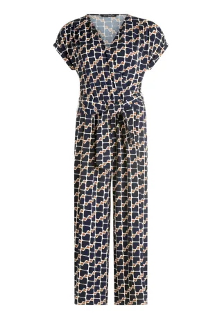 Betty Barclay - Jumpsuit mit Muster blau - Gr. - 38