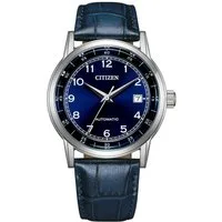 Citizen Automatikuhr Automatik Classic NJ0210-13L, Armbanduhr, Herrenuhr, Lederarmband, analog, Big Date