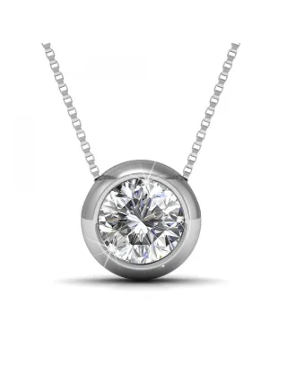 Mond-Anhänger - Silber und Kristall