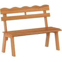 COSTWAY Gartenbank, Akazienholz wetterfest Sitzbank 2-Sitzer 360 kg 47,5x105x80cm