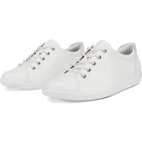 Ecco Soft 2.0 Sneaker, Freizeitschuh, Halbschuh, Schnürschuh mit Retro-Shilouette