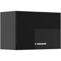 Vicco Hängeschrank R-Line, Schwarz Hochglanz/Anthrazit, 60 cm Flach (1-St)