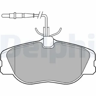 Delphi Bremsbel?ge vorne Citroen Fiat Lancia Peugeot LP909