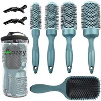 LuxusKollektion Haarbürsten-Set Haar-Rundbürste Set Föhnen Glätten Salon Styling Keramik Antistatische