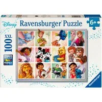 Ravensburger Puzzle Disney Multicharacter, 100 Puzzleteile, XXL, Made in Germany