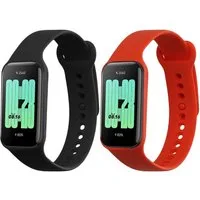 kwmobile 2x Uhrenarmband für Xiaomi Redmi Smart Band 2 Armband Smartwatch, 2-tlg., Fitnesstracker Band Set aus TPU Silikon - Ersatzarmband Smartwatch