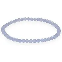 Lebensquelle Plus Armband Chalcedon, blau Mini-Kugelarmband, 4 mm