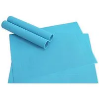 matches21 HOME & HOBBY Platzset Tischsets BORDA 4er Set Türkis-blau als Tischuntersetzer, (4-St), Abwaschbare Platzsets als Tischunterlagen für Ess-Tisch Tisch-Deko