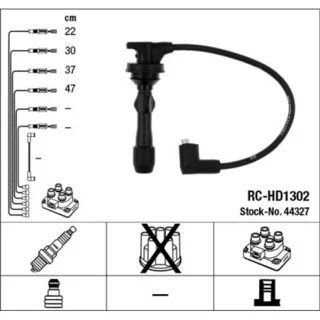NGK Z?ndleitungssatz Hyundai i10 i20 Kia Picanto Rio III 1.2 1.25CVVT 1