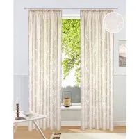 OTTO home Gardine Anna (1 St), Kräuselband, halbtransparent, Ausbrenner, Viskose, Polyester, Äste-Motiv