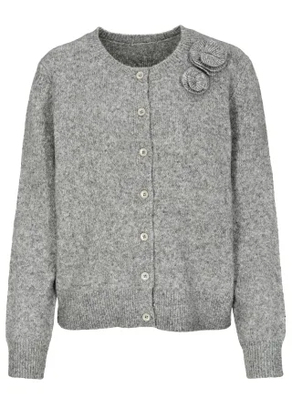 IN LINEA - Cardigan flanell mel. - Gr. - 38