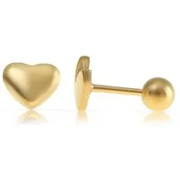 Made by Nami Ohrring-Set in Gold Herz Ohrringe aus Chirurgischem Edelstahl, Wasserfester Schmuck Geschenk für Frauen - Valentinstagsgeschenk