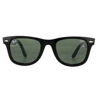 Ray-Ban Lunettes De Soleil Wayfarer Facilité RB4340 601 Noir Vert G-15
