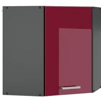 Vicco Eckhängeschrank R-Line, Rot Hochglanz/Anthrazit, 57 cm (1-St., 1 Hängeschrank) Eckhängeschrank