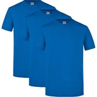 James & Nicholson T-Shirt 3er-Pack Klassisches Herren T-Shirt in körpernaher Form JN911 (Spar-Set, 3er-Pack) Slimfit Rundhals Shirt