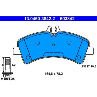 ATE Bremsbel?ge hinten Mercedes Sprinter VW Crafter