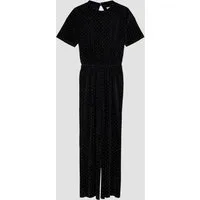 s.Oliver Jumpsuit Overall Festlicher Overall aus Samt mit Glitzersteinen