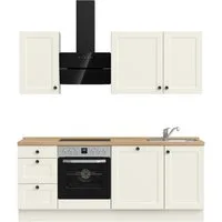 nobilia® Küchenzeile "Cascada II", NEU: individuell anpassbar mit gratis Profi-Beratung, vormontiert, Breite 210 cm, Ausrichtung wählbar, wahlw. mit E-Geräten