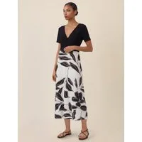 Apart Jerseykleid mit Wickeloptik und floralem Print