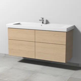 Sanipa 3way Waschtischunterbau zu Villeroy & Boch Subway 2.0 Waschtisch mit 4 Auszügen, Eiche-Nordic SM61648