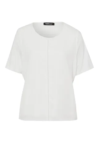 FRANK WALDER - Blusenshirt ELEMENTS mit dekorativer Mittelnaht ecru - Gr. - 50