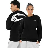 Smilodox Sweatshirt Tane, Herren & Damen Unisex Oversize Pullover mit Backprint & Logo weiches Material, Frontlogo, Rundhals, Oversize, Streetwear