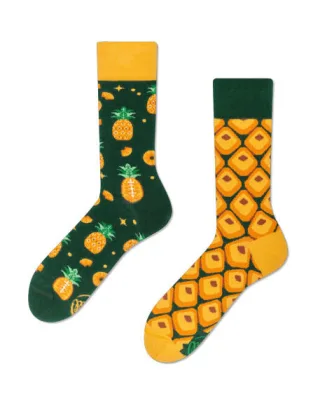 many mornings - Socken - The Pineapple gelb/grün - Gr. - 38