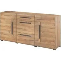 Lomadox Sideboard TURDA-83, Eiche Grandson Nb. modern mit Metallgriffen, B/H/T: ca. 180/86/39 cm