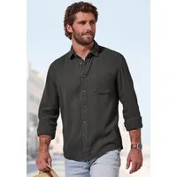 Beachtime Langarmhemd Regular fit Langarm, Freizeithemd aus Musselin-Ware
