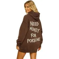 Worldclassca Hoodie Worldclassca Oversized NEED MONEY Hoodie Kapuzenpullover Sweatshirt