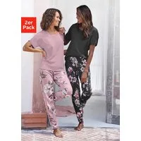 Vivance Dreams by Lascana Pyjama (Packung, 4 tlg., 2 Stück) mit Blumendruck