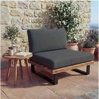 MCW Gartenlounge-Sessel MCW-H54-S, 10cm Polsterdicke, Hohe Stoffqualität 230g/m², wasserabweisender Bezug