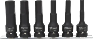 KS Tools 1/2" Kraft-Bit-Stecknuss-Satz, lang, 6-tlg - 515.1104