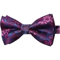 LuxusKollektion Fliege Fliege Herren Bereits Gebunden Verstellbar Paisley Fuchsia Geblümt