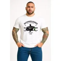 Banco T-Shirt Herren mit Print - Urban Streetwear "Accomplished by Experts" Unifarben