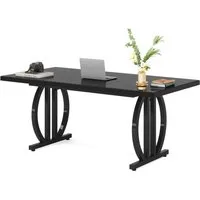 Tribesigns Schreibtisch 160 x80cm Bürotisch mit Metallfuß, Computertisch für Home Office