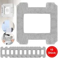 PRIISF Fensterputzroboter 10 Stück Reinigungspad Ersatz Wischtücher Zubehör für ECOVACS WINBOT, passend für W2 PRO Omni / W2 PRO / W2 / W1 PRO / W1 Mikrofasertuch