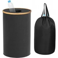 relaxdays Flaschensammler Pfandflaschen Sammelbehälter 100l, schwarz