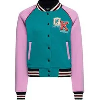 QueenKerosin Collegejacke Lucky Cat (1-St) mit Raglanärmel