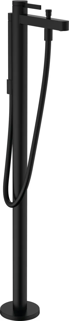 Hansgrohe Wannenmischer Finoris Fertigset zur Bodenmontage mattschwarz, 76445670 76445670