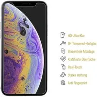 Protectorking Schutzfolie 2x Displayschutzfolie für iPhone 11 Pro Displayfolie Schutzfolie HD, (2-Stück), flexible Displayschutzfolie, PREMIUM QUALITÄT 3D-KLAR
