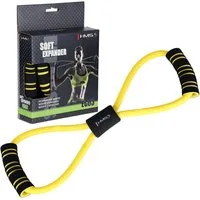 HMS Expander Fitnessband Widerstandsband 1-6 kg, Stärkt Arme, Brust, Bauch, Rücken und Becken effektiv