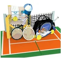 papercrush Geburtstagskarte Tennis Pop-Up Karte