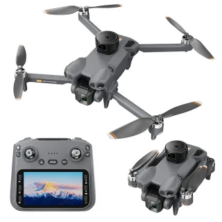 SHRC AE51 GPS 5G Repeater FPV with 4.3inch LCD Screen Controller 1080P HD Dual Camera Servo Gimbal 360° Obstacle Avoidan