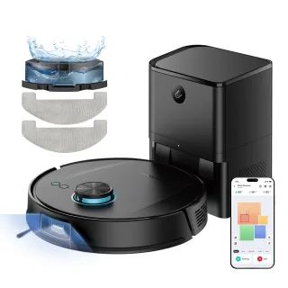 [EU Direct]Ultenic T20 Pro Robot Vacuum Cleaner with Mop Function, 8000 Pa Suction, 3.5 L Station, AI-Assisted Laser Obs