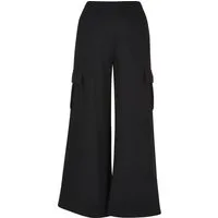 URBAN CLASSICS Sweathose Urban Classics Damen Ladies Highwaist Wide Leg Cargo Terry Pants (1-tlg)
