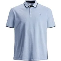 Jack & Jones Poloshirt Jack&Jones Poloshirt blau melange XXL JJEPAULOS