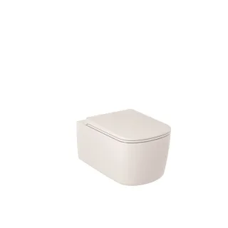 KLUDI-RESA S Spiralflush-Wand-WC, 55 cm P-förmiger Abfluss Mattweiß 27WCW0153
