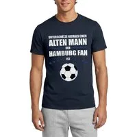 Spreadshirt T-Shirt Alter Mann Leidenschaft Hamburg Fußball Fan Männer T-Shirt (1-tlg)